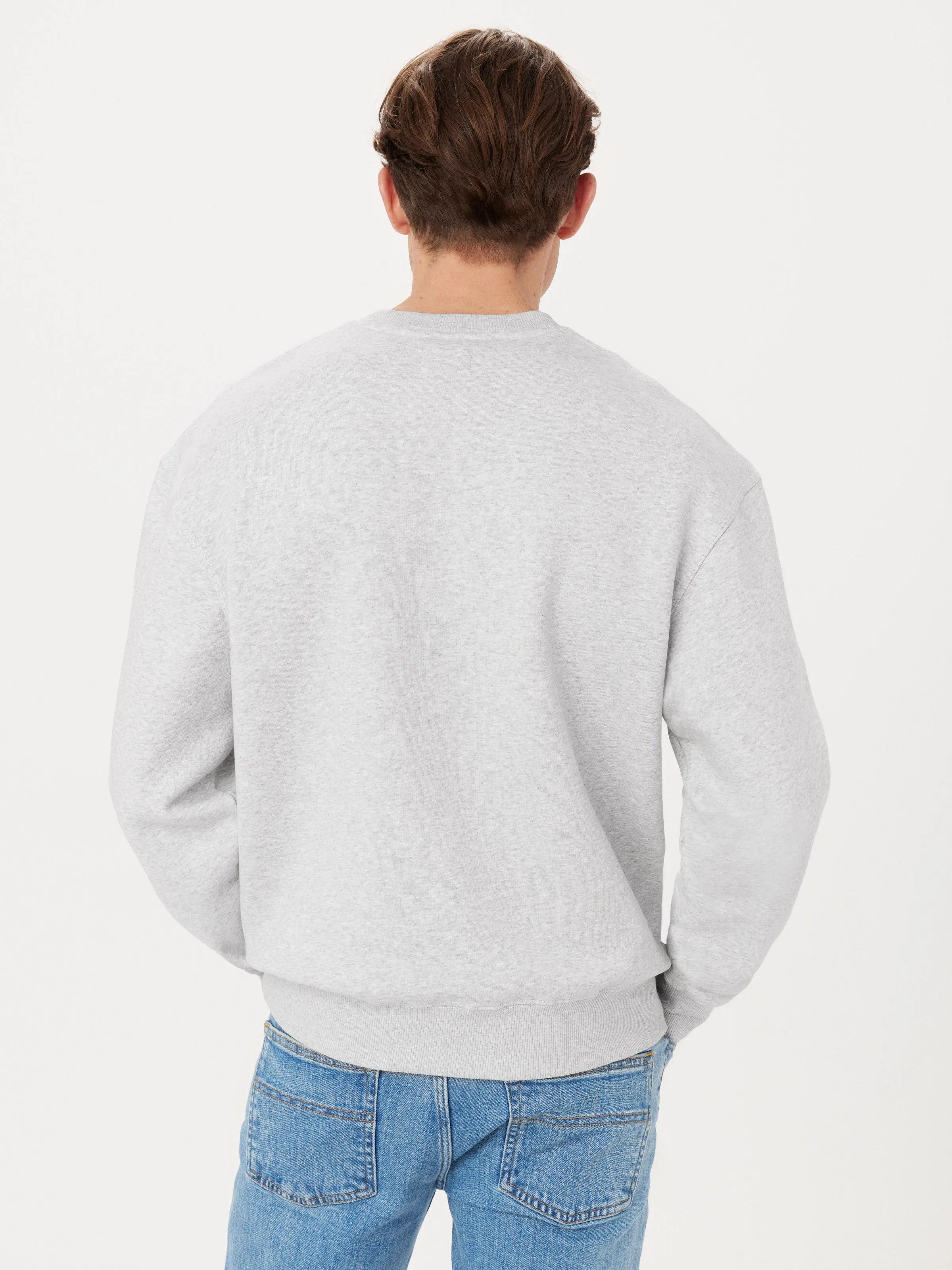 The Utility Fleece Sweatshirt in Light Grey