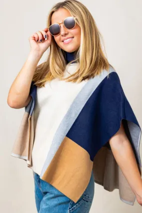 THML Colorblock Poncho