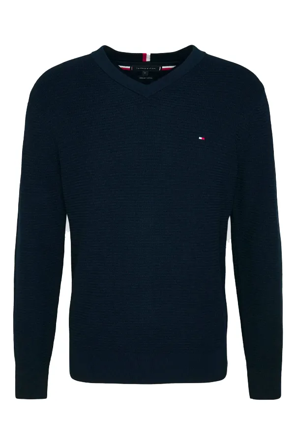 Tommy Hilfiger Essential Knit V-Neck Pullover Navy