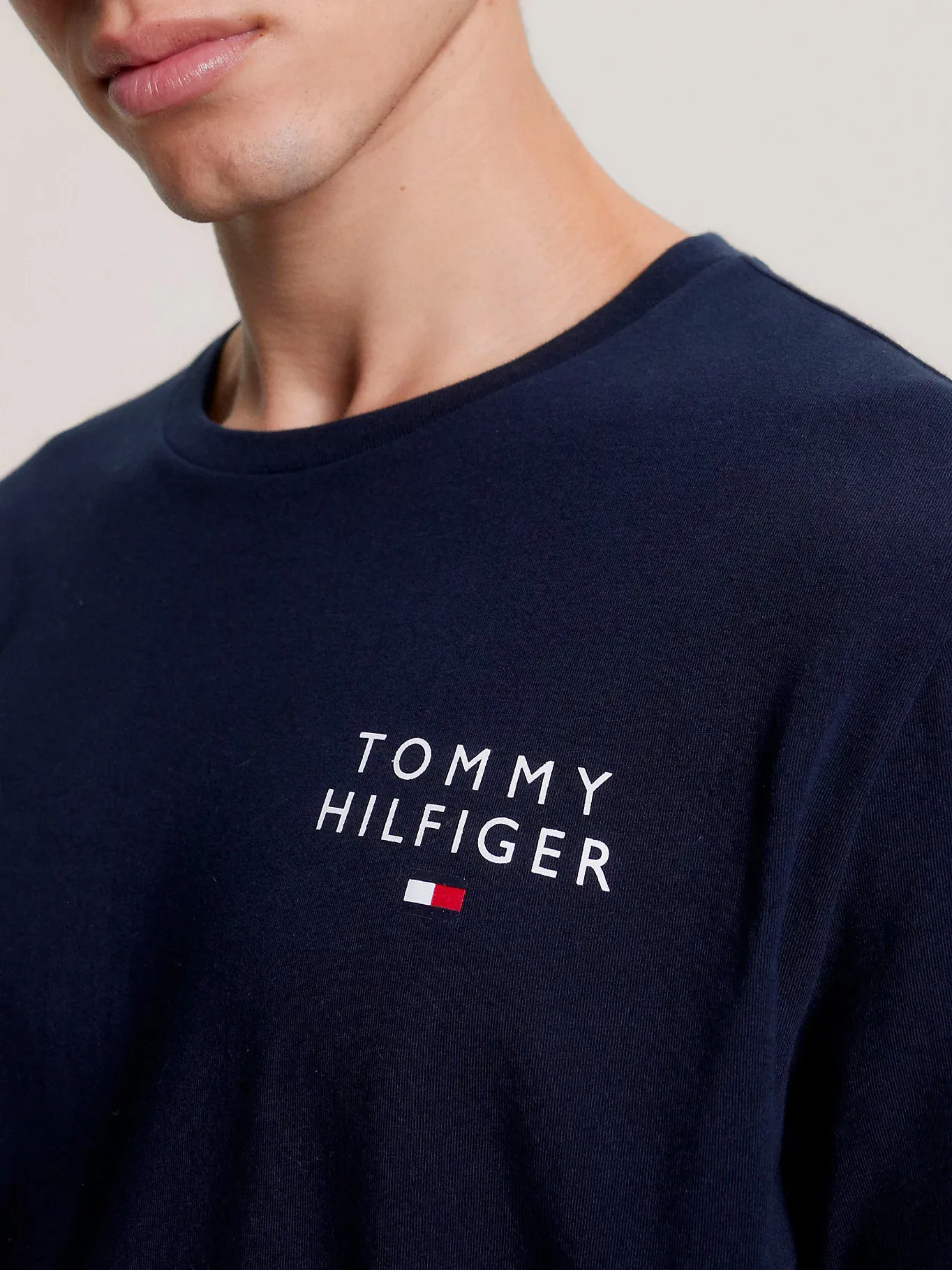 Tommy Hilfiger Mens Long Sleeve Pj/ Pyjama Set