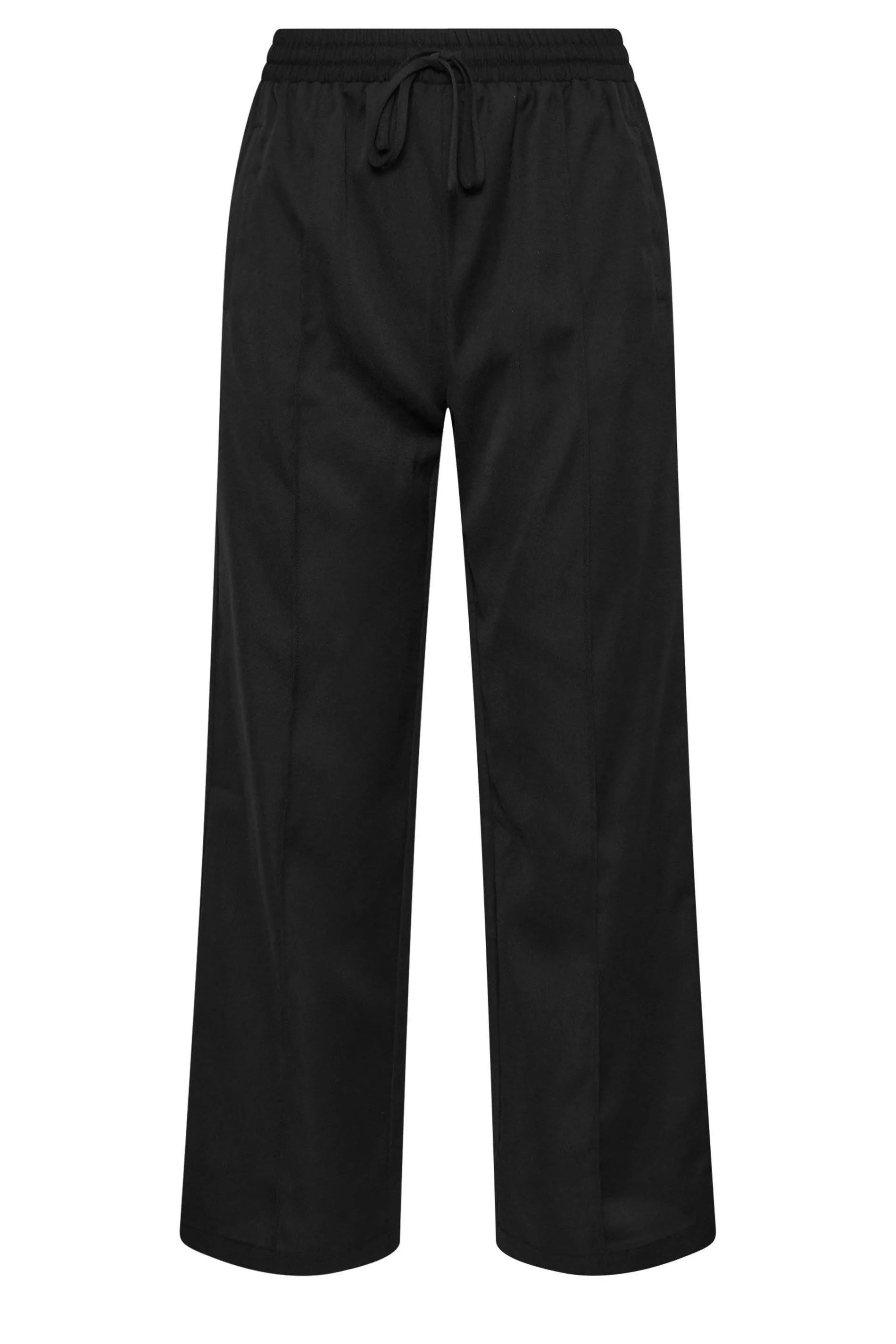 Trousers | Petite Pintuck Wide Leg Trousers | PixieGirl