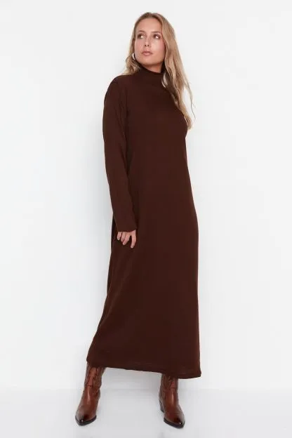 Turtleneck Knitwear Dress