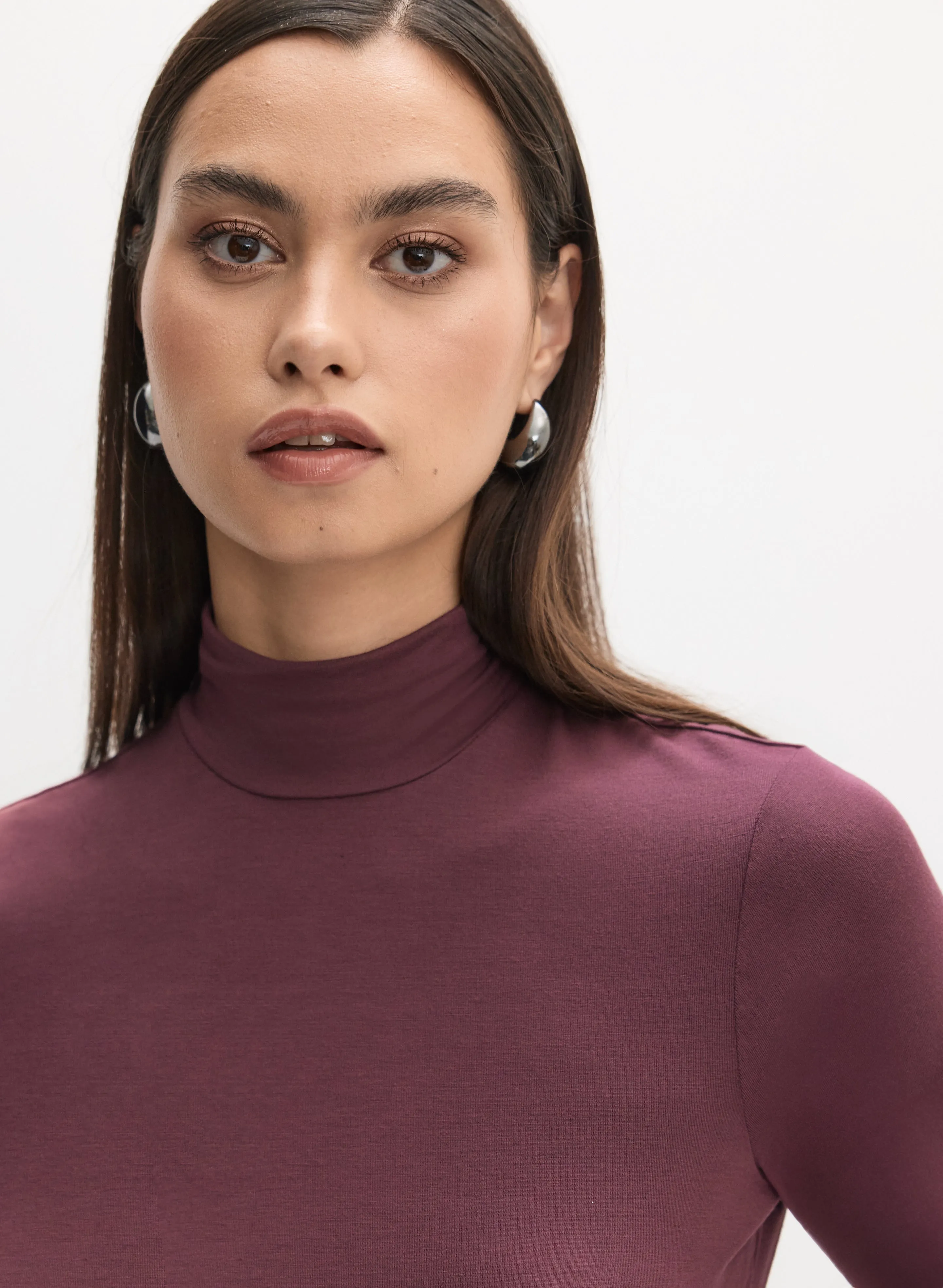 Turtleneck Long Sleeve Top