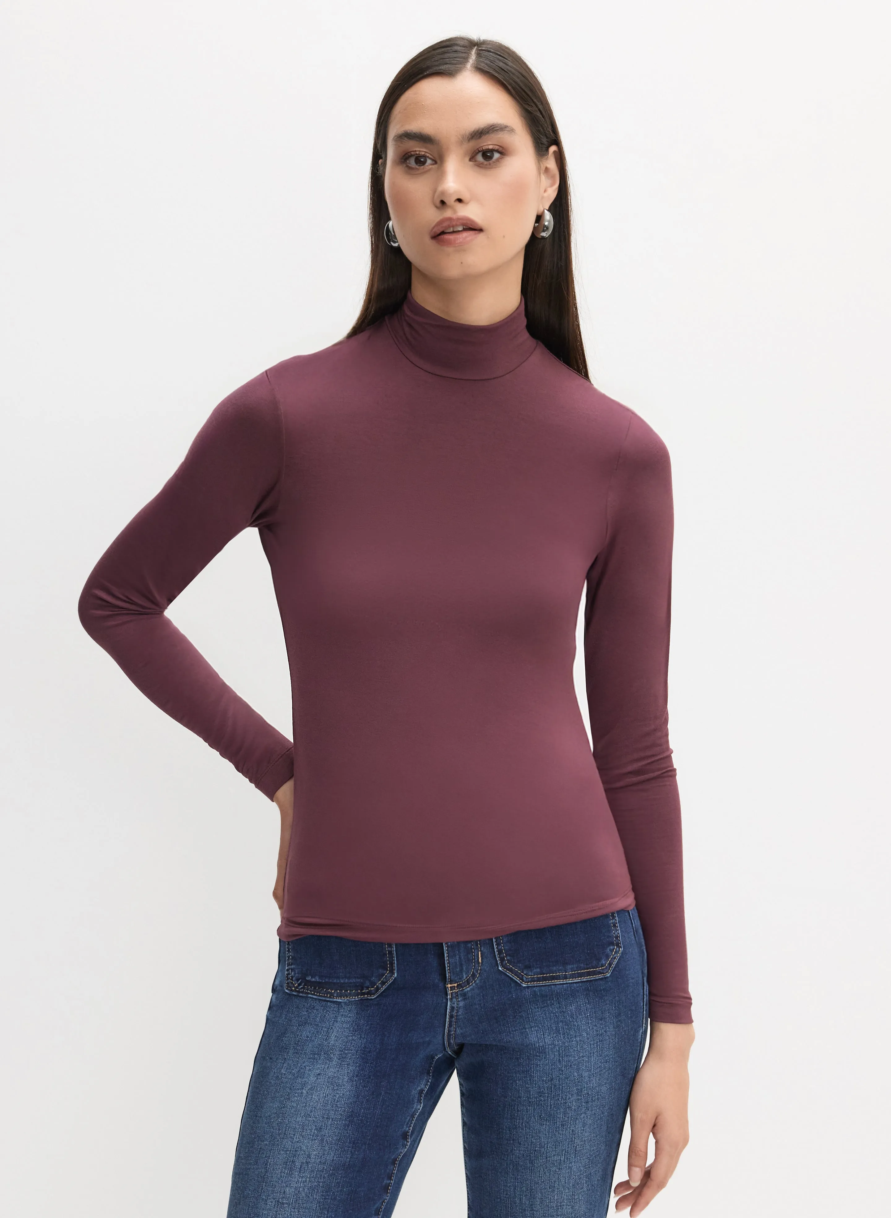 Turtleneck Long Sleeve Top