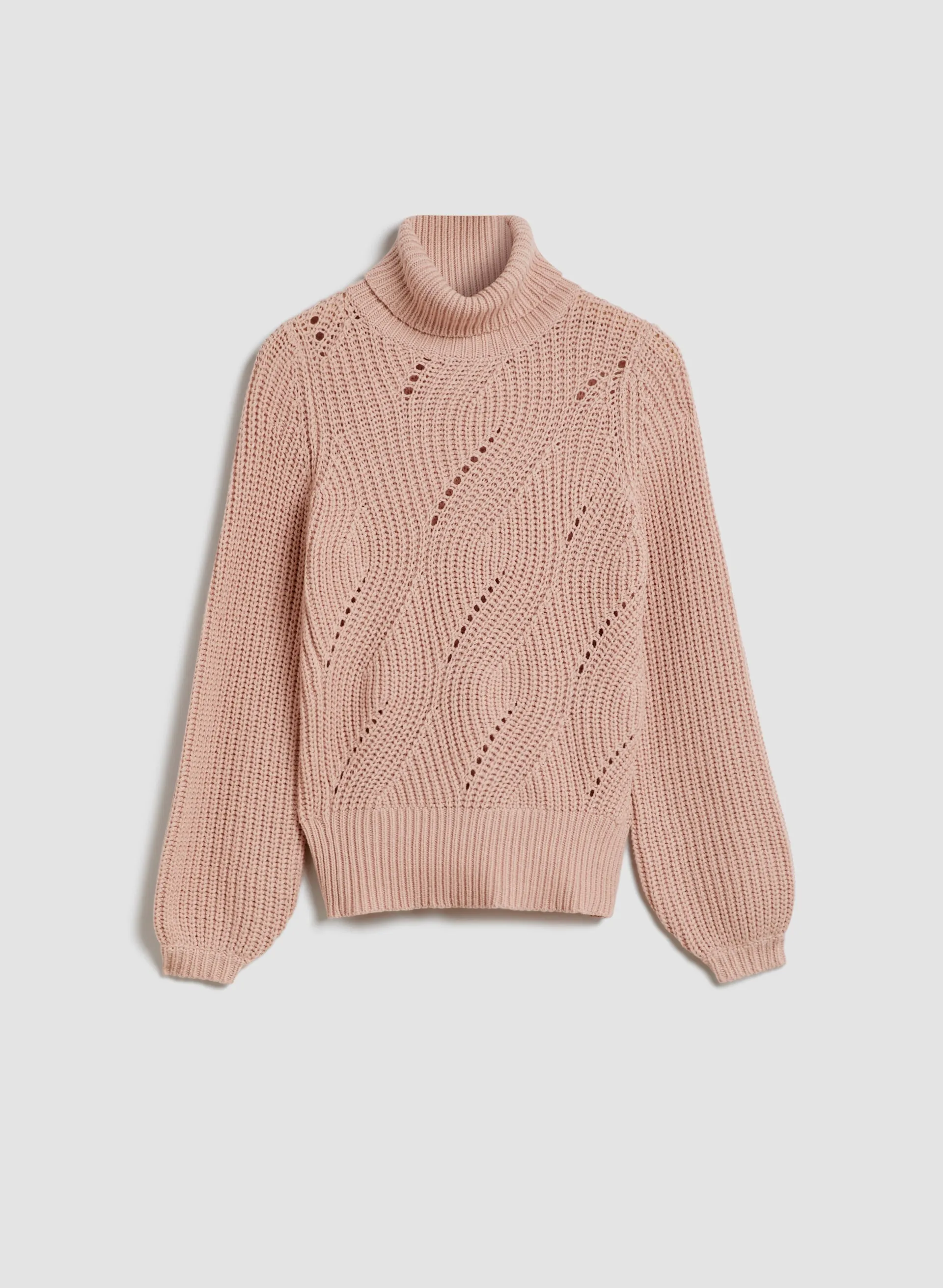 Turtleneck Puff Sleeve Sweater