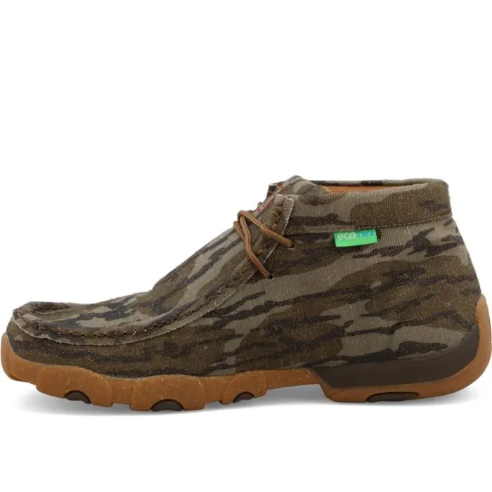 Twisted X Men's Chukka Driving Moc Mossy Oak Bottomland Camo