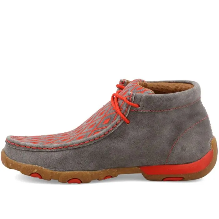 Twisted X Women's Chukka Driving Moc Grey & Grenadine