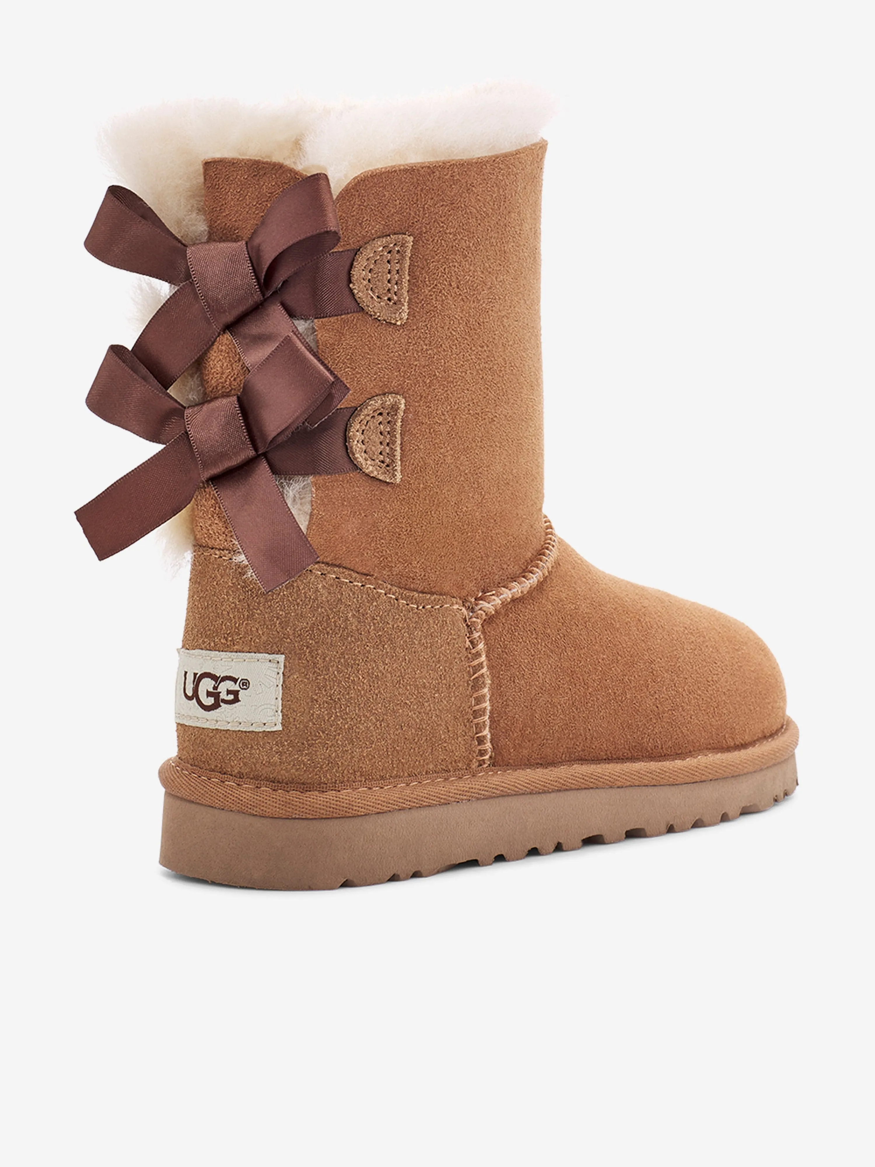 UGG Girls Bailey Bow II Boots in Brown