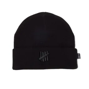 Undefeated 5 Strike Combat UNDFTD Beanie knit hat Black Heather 532212