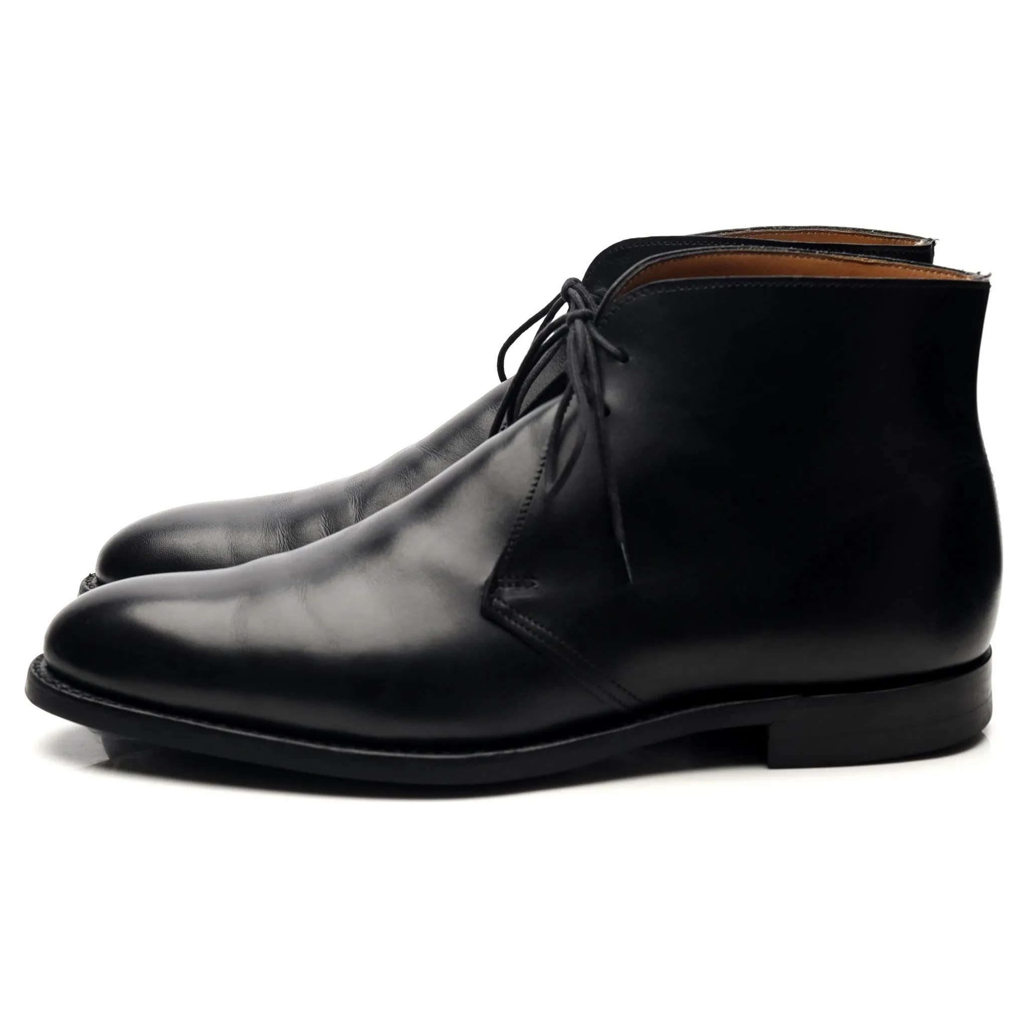 'Upton' Black Leather Chukka Boots UK 6.5 E