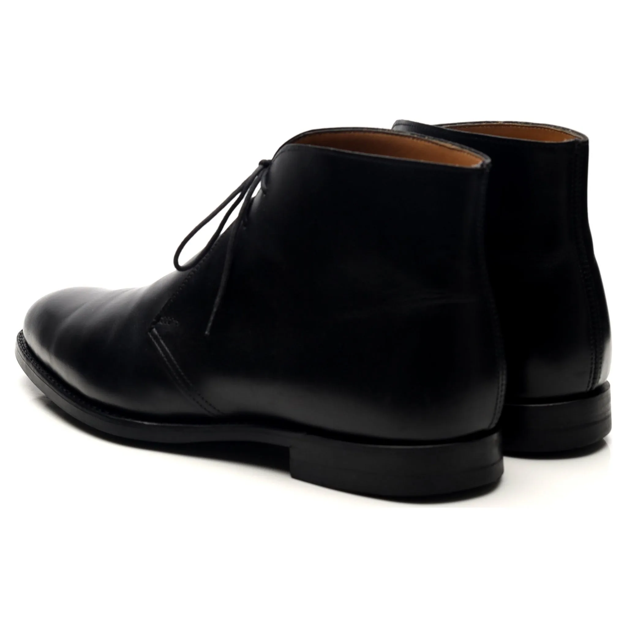 'Upton' Black Leather Chukka Boots UK 6.5 E