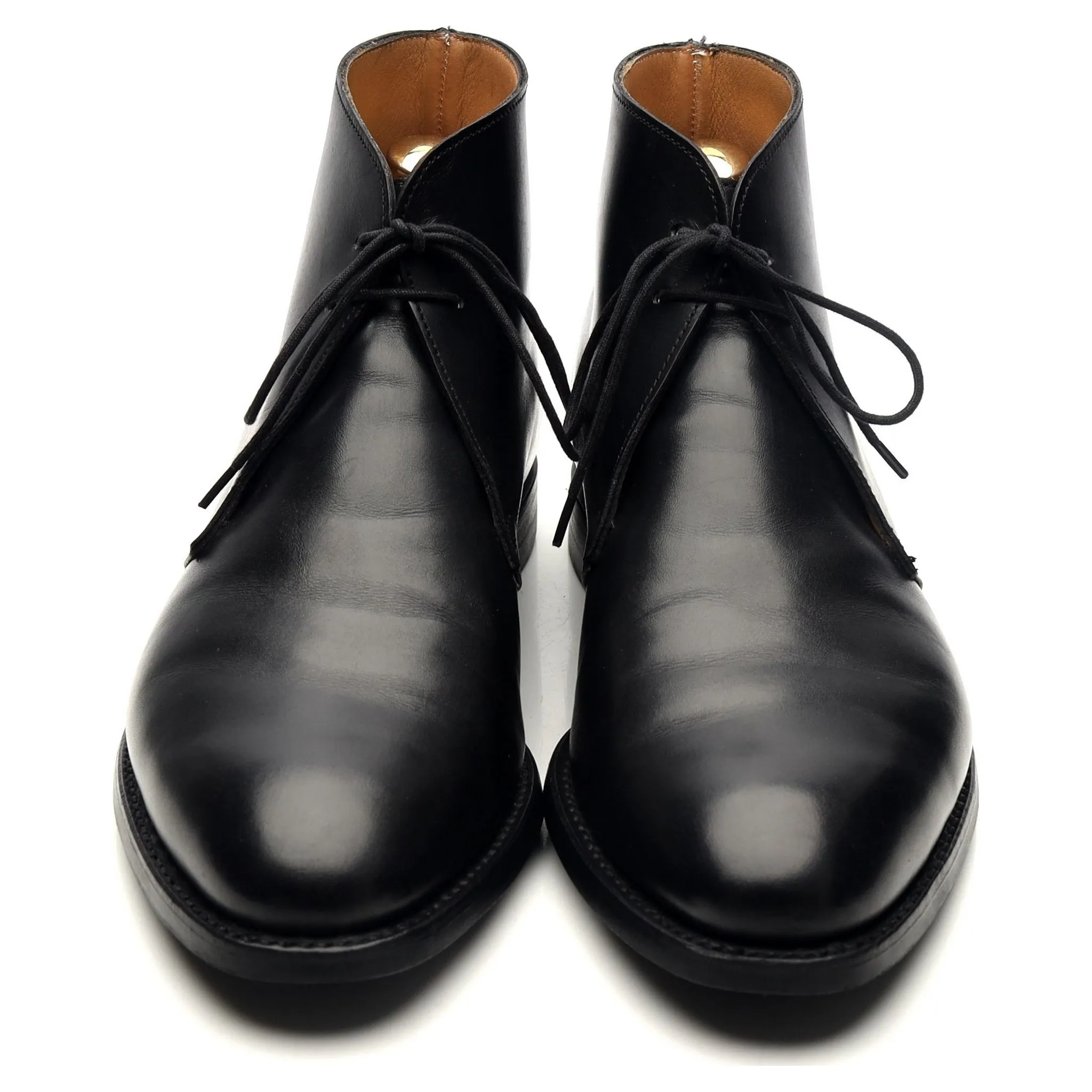 'Upton' Black Leather Chukka Boots UK 6.5 E