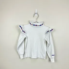 Vintage OshKosh B'gosh White Love Bird Turtleneck 6 USA