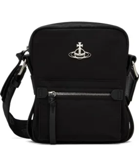 Vivienne Westwood Black Small Jackson Crossbody Satchel Bag