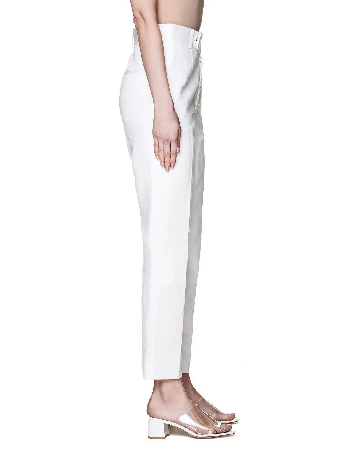 White Cotton Trousers