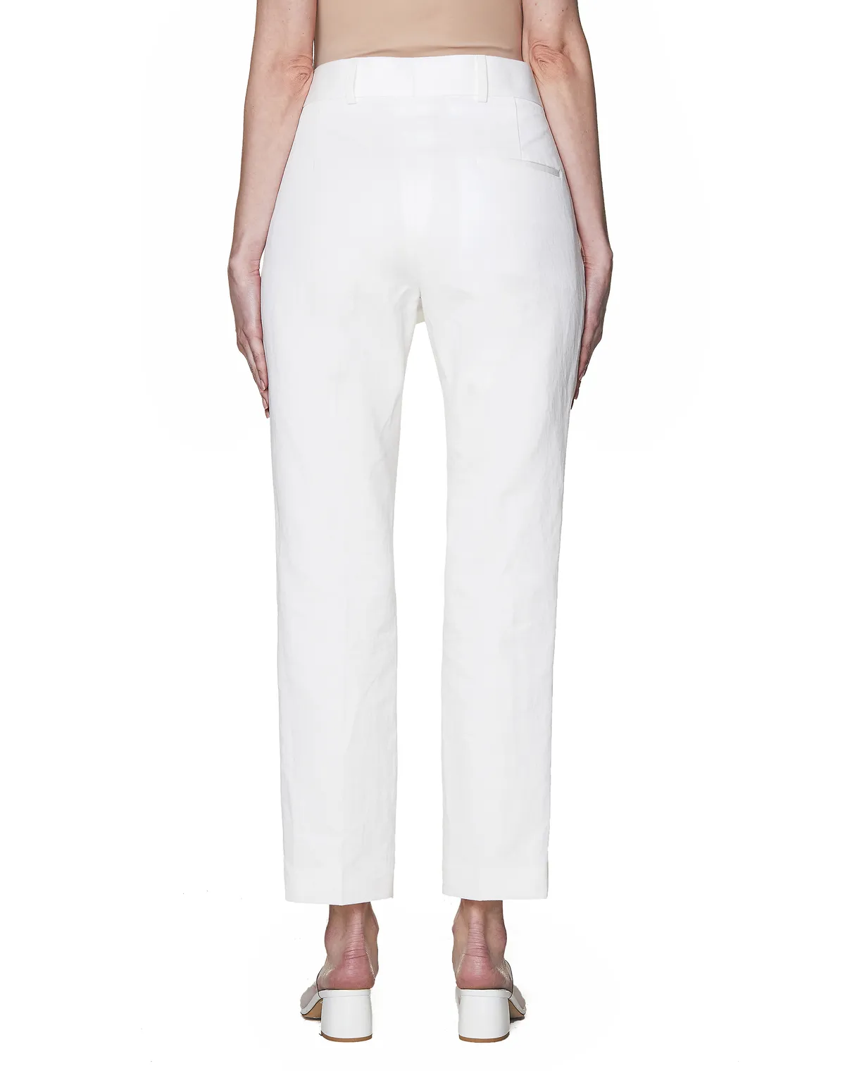 White Cotton Trousers