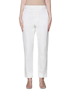 White Cotton Trousers