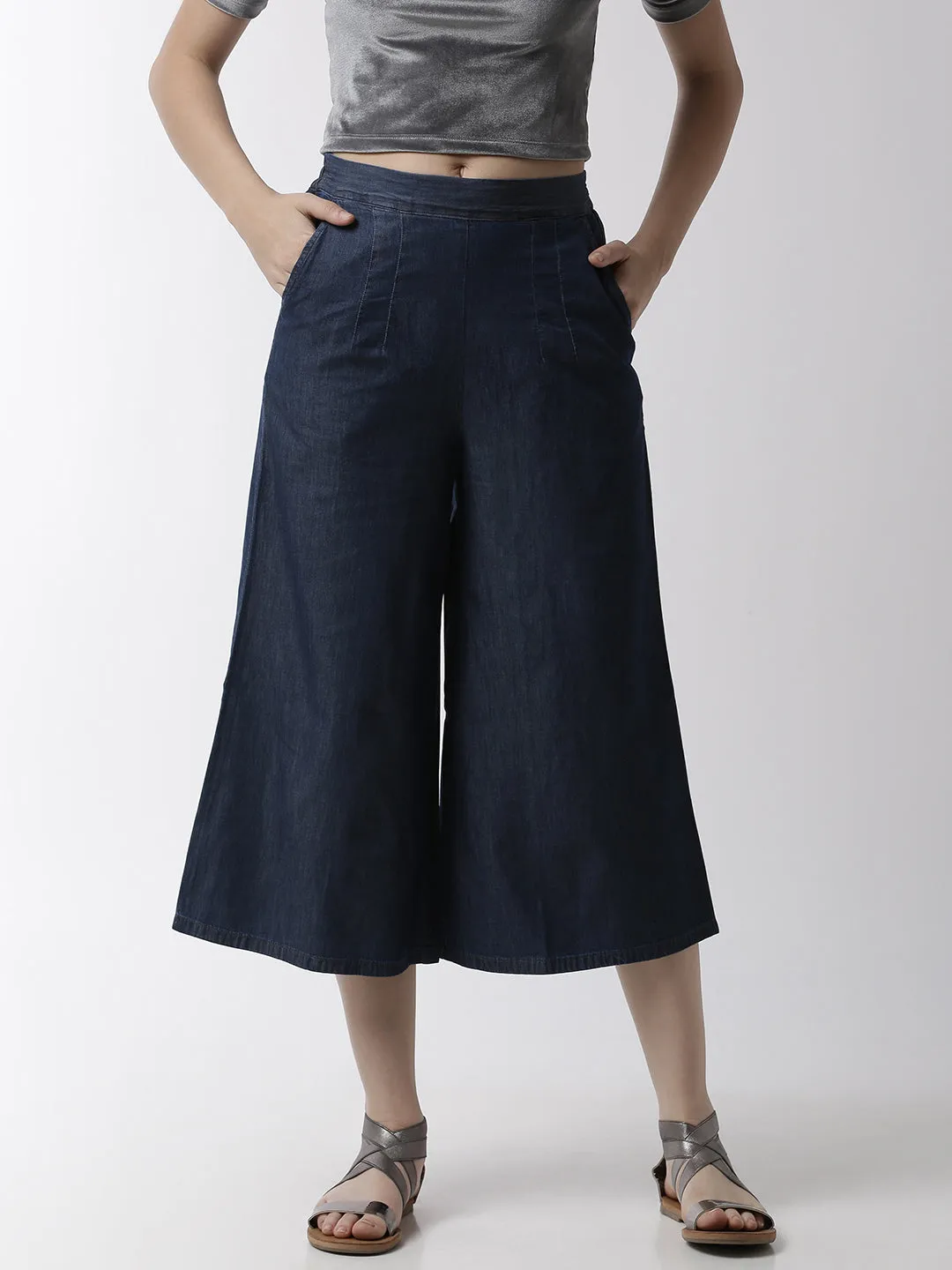 Women’s Culottes Enzyme Blue