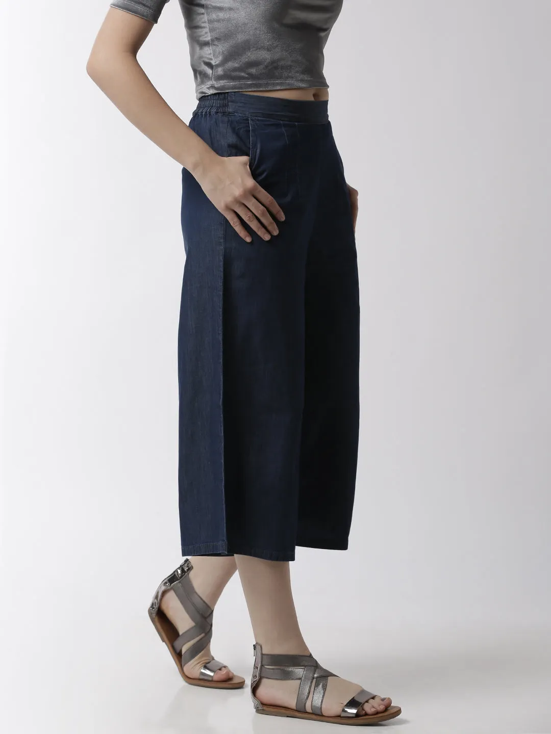 Women’s Culottes Enzyme Blue