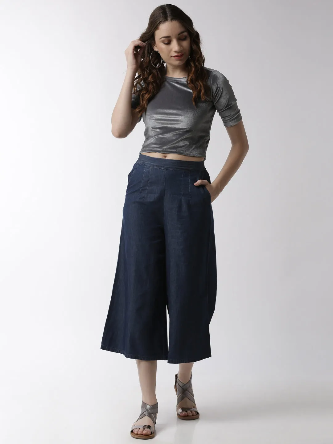 Women’s Culottes Enzyme Blue