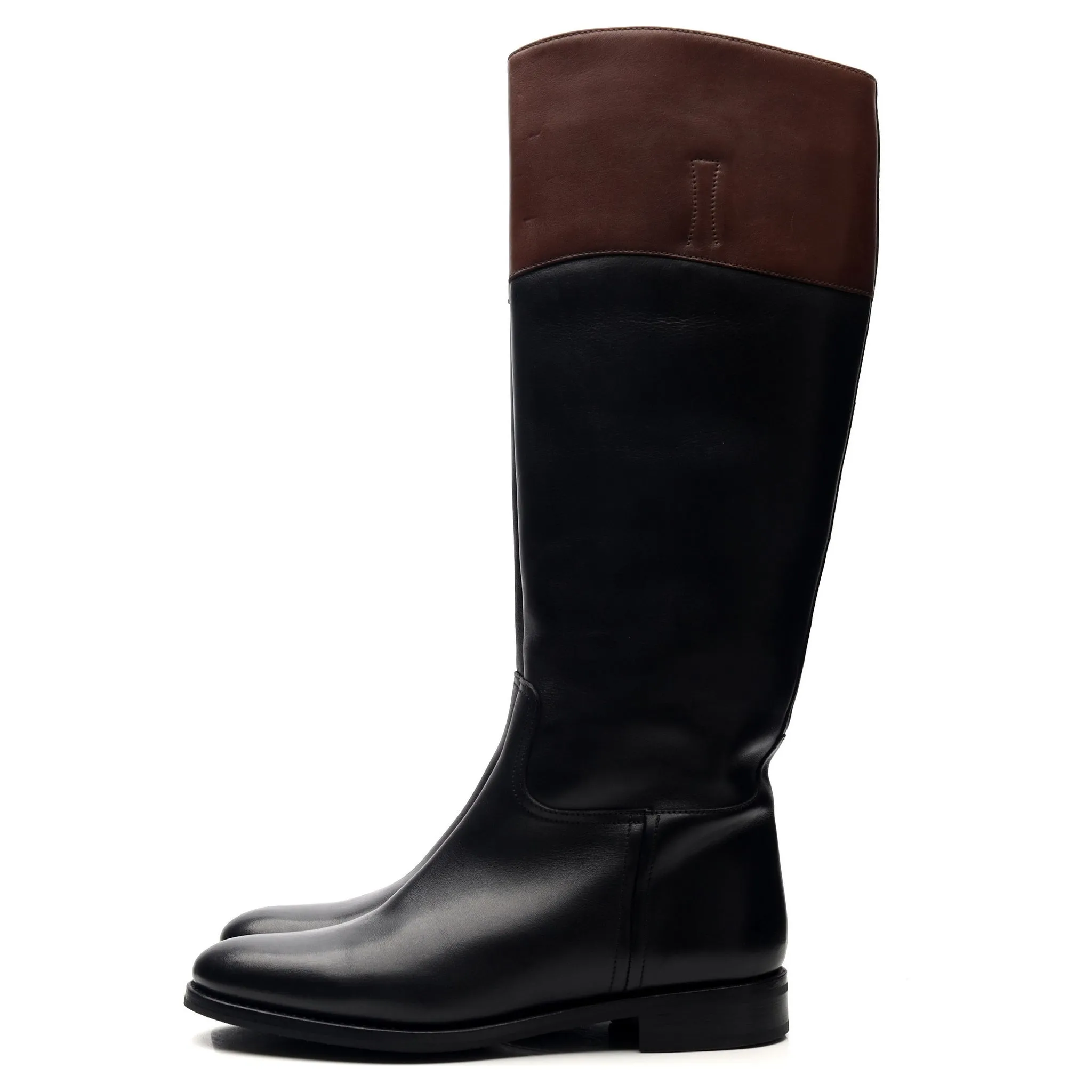 Women's 'Martina' Black Leather Riding Boots UK 4.5 EU 37.5