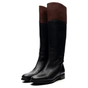 Women's 'Martina' Black Leather Riding Boots UK 4.5 EU 37.5