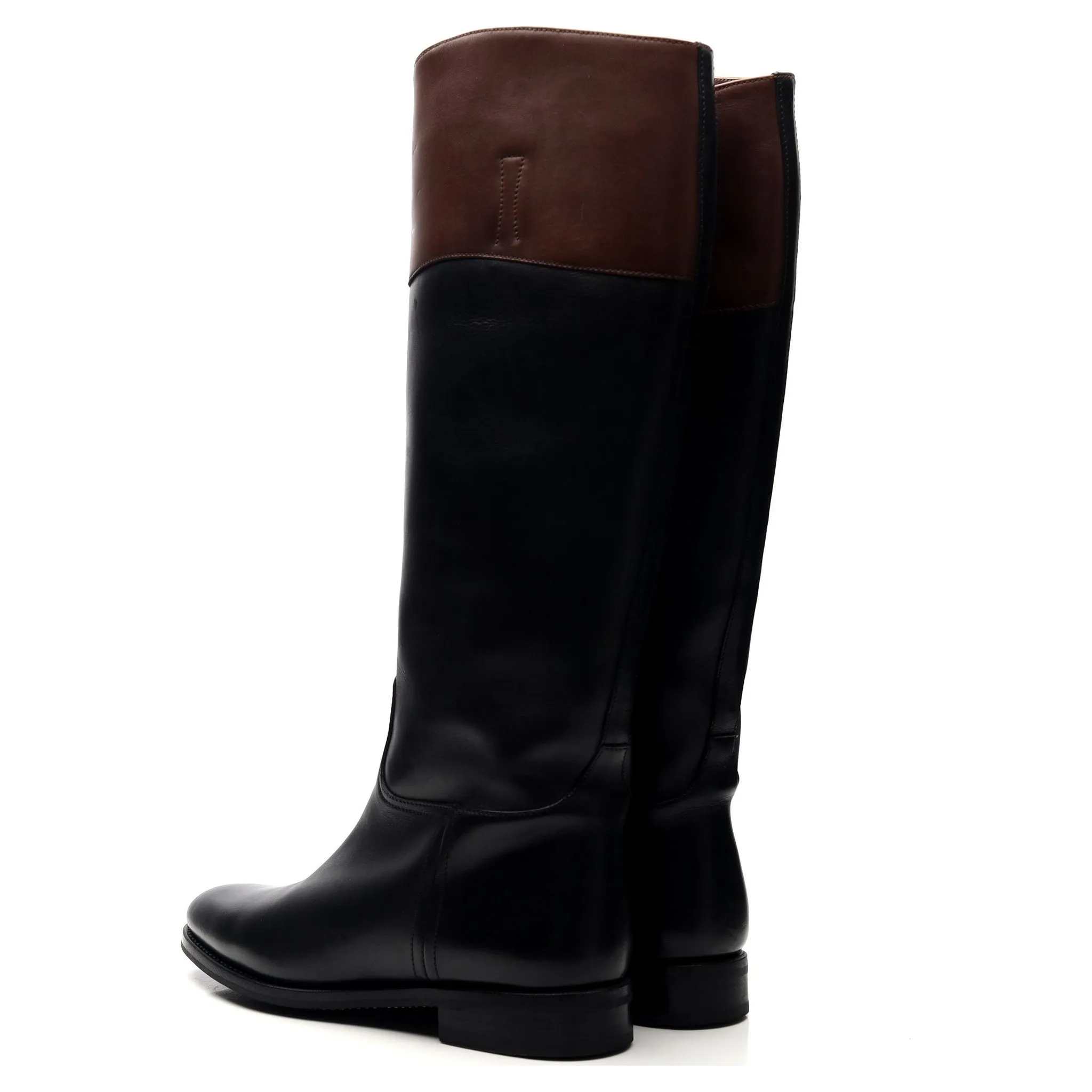 Women's 'Martina' Black Leather Riding Boots UK 4.5 EU 37.5