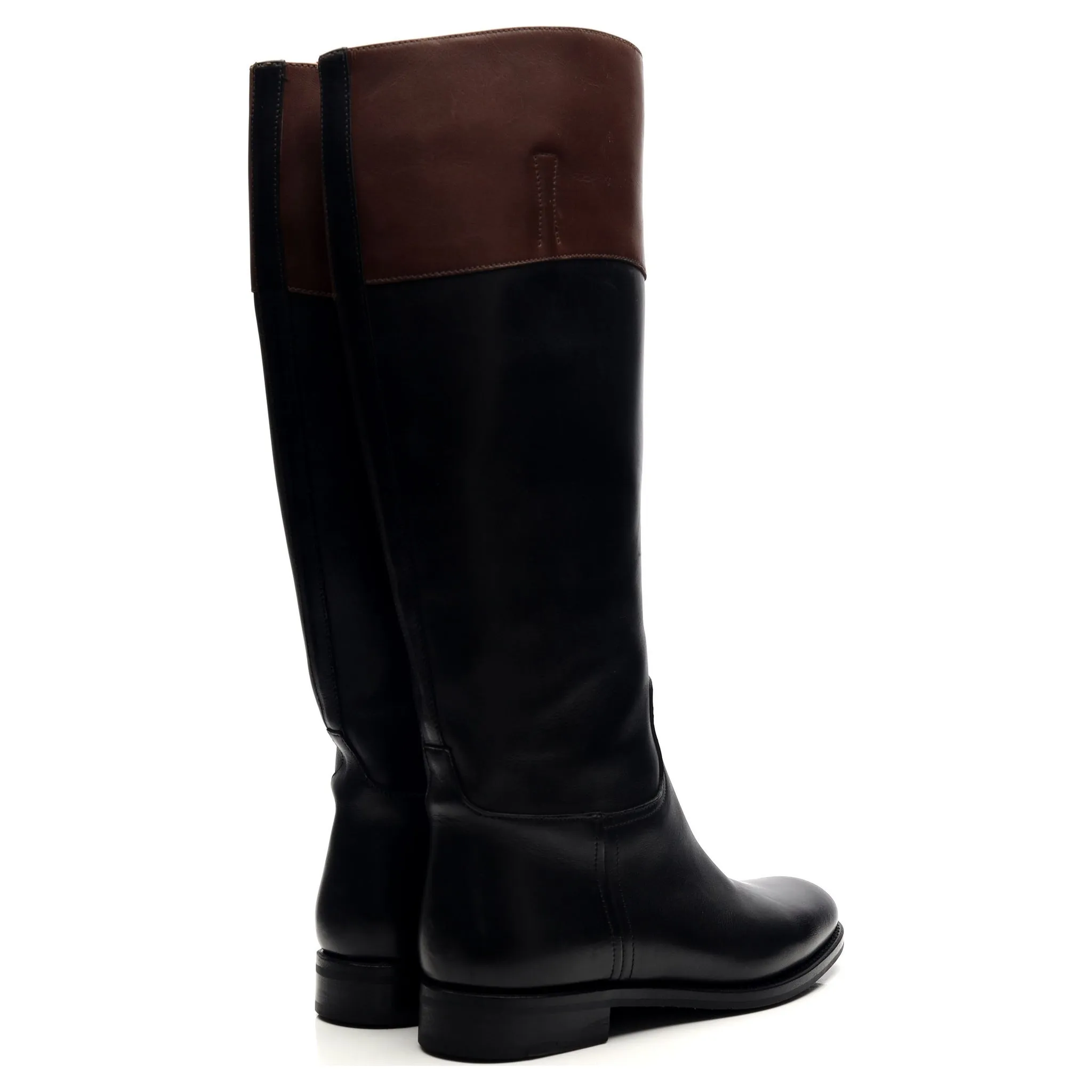 Women's 'Martina' Black Leather Riding Boots UK 4.5 EU 37.5