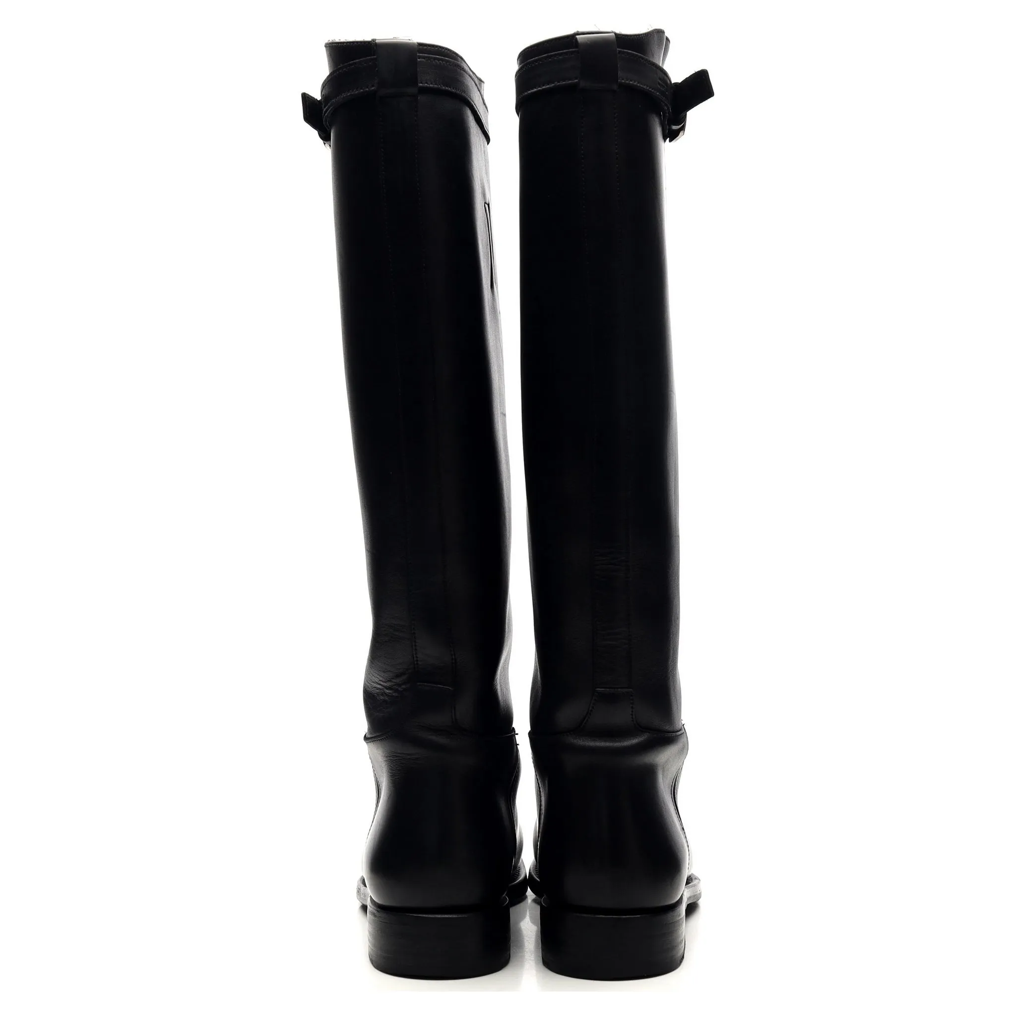 Women's 'Michelle' Black Leather Riding Boots UK 4 EU 37