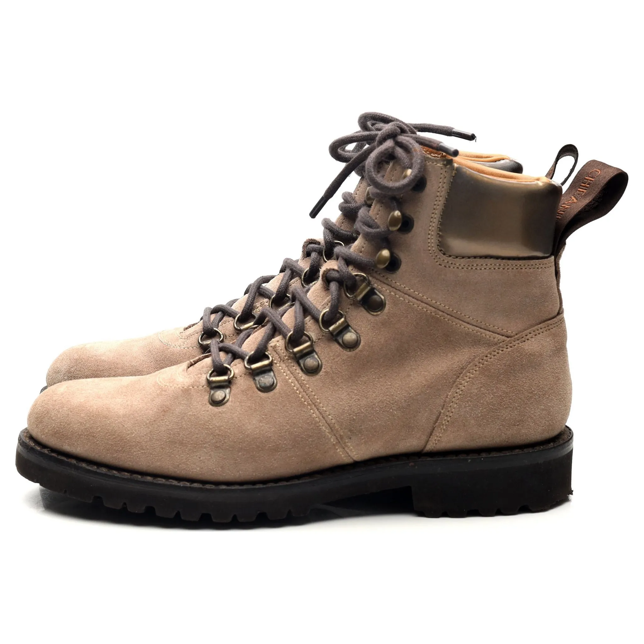 Women's 'Penny' Light Brown Suede Hiker Boots UK 3 D