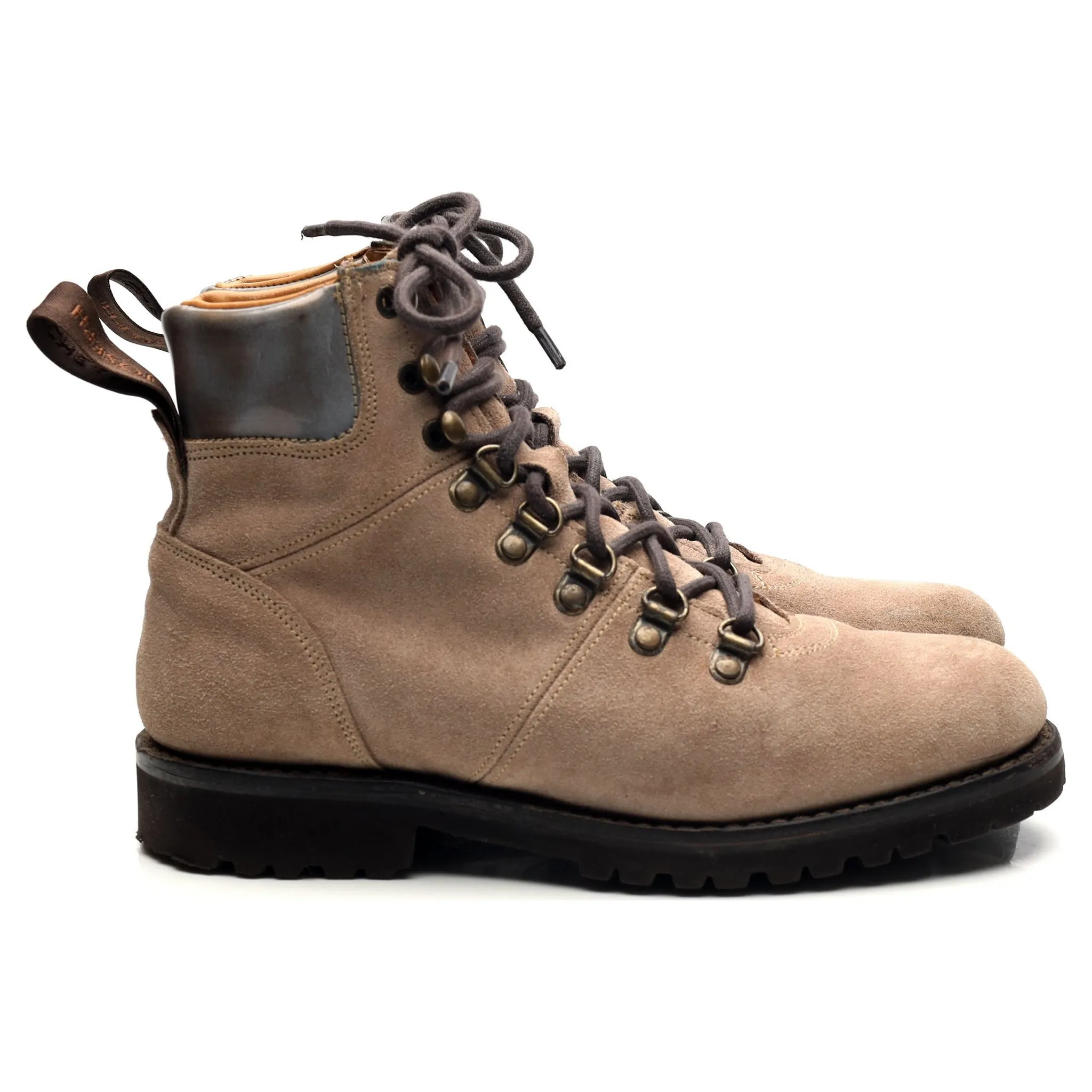 Women's 'Penny' Light Brown Suede Hiker Boots UK 3 D