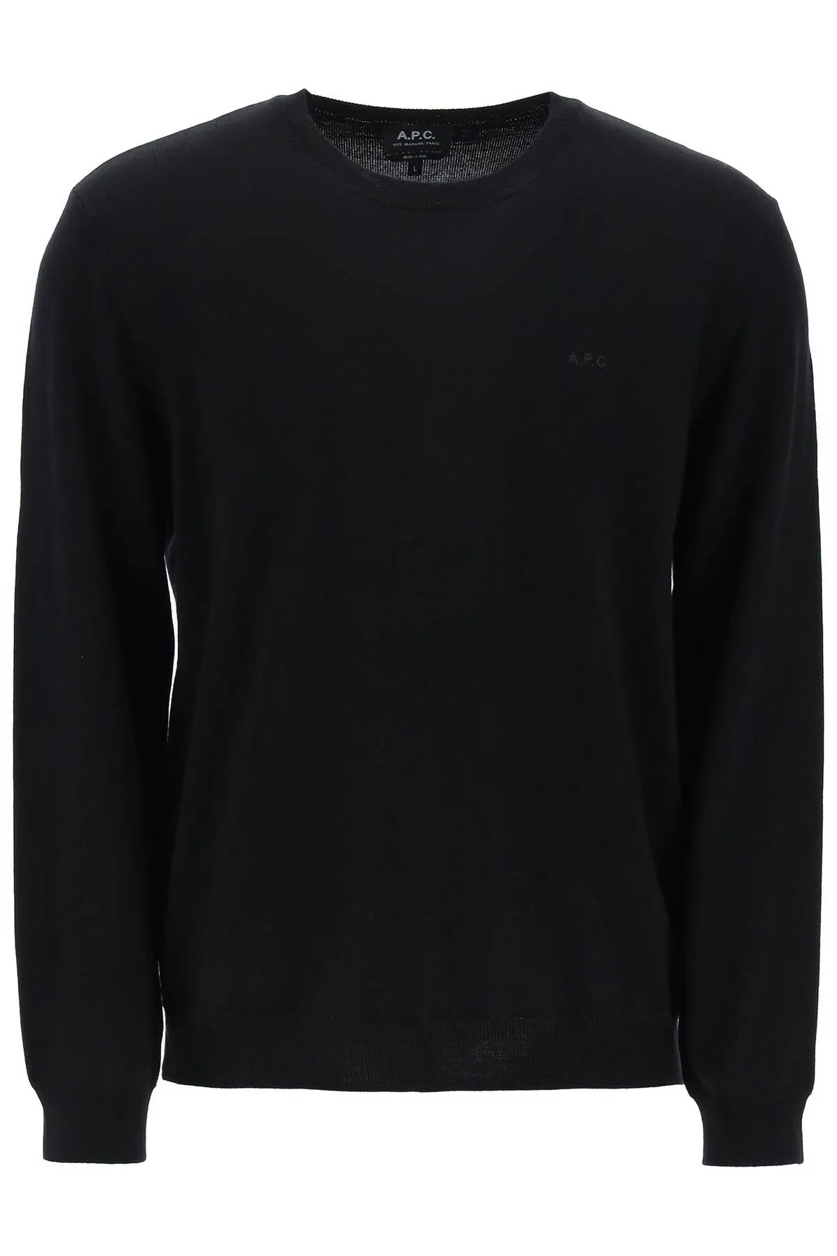 wool crewneck pullover WVAWM H23285 NOIR