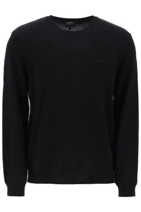 wool crewneck pullover WVAWM H23285 NOIR