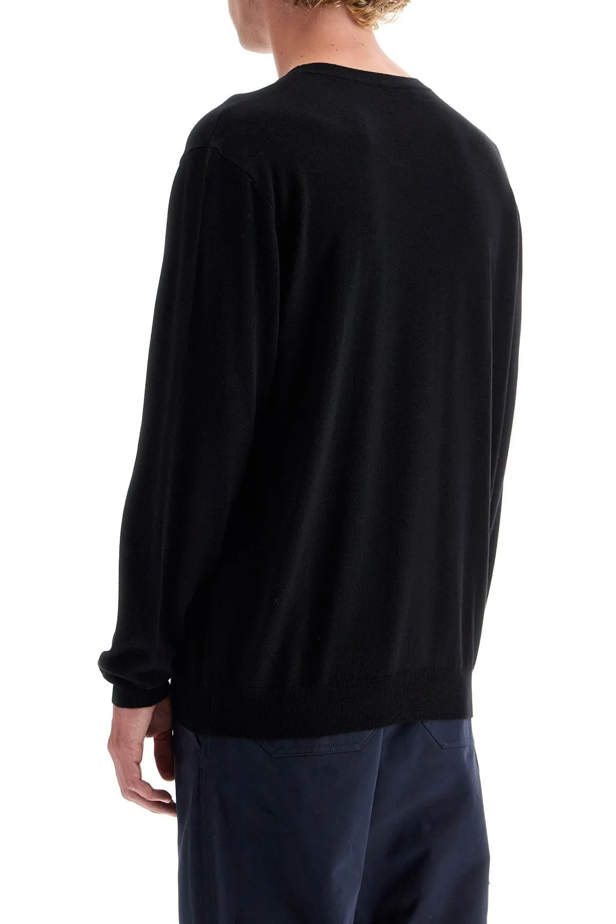 wool crewneck pullover WVAWM H23285 NOIR