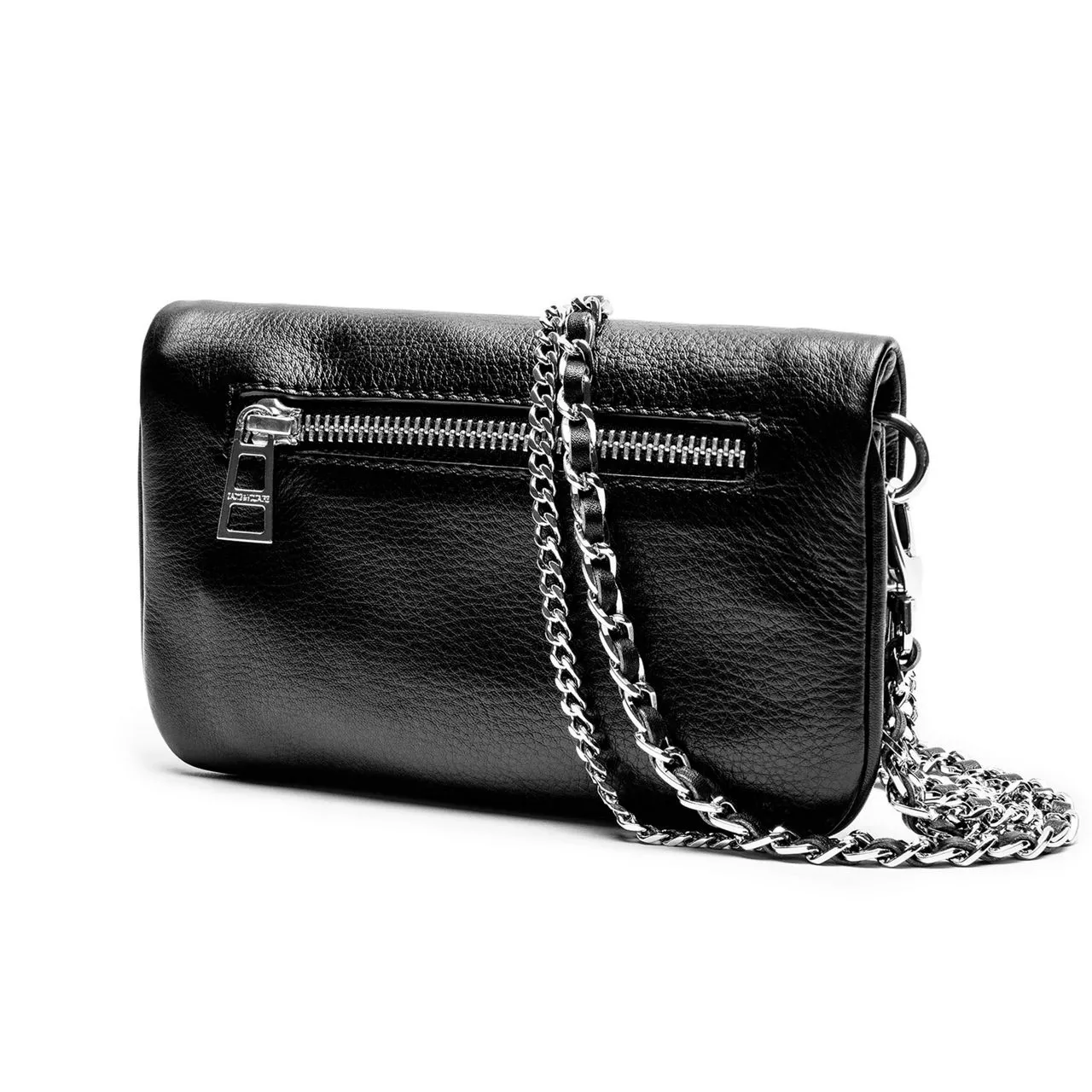 ZADIG&VOLTAIRE The Sustainable Edit Rock Leather Clutch - NOIR