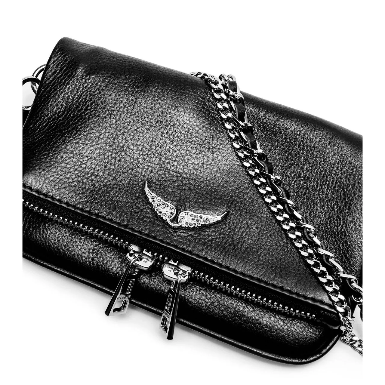 ZADIG&VOLTAIRE The Sustainable Edit Rock Leather Clutch - NOIR